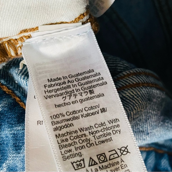 Madewell SIZE 27 Curvy Perfect Vintage Straight Jeans in medium distressed wash - Picture 7 of 8